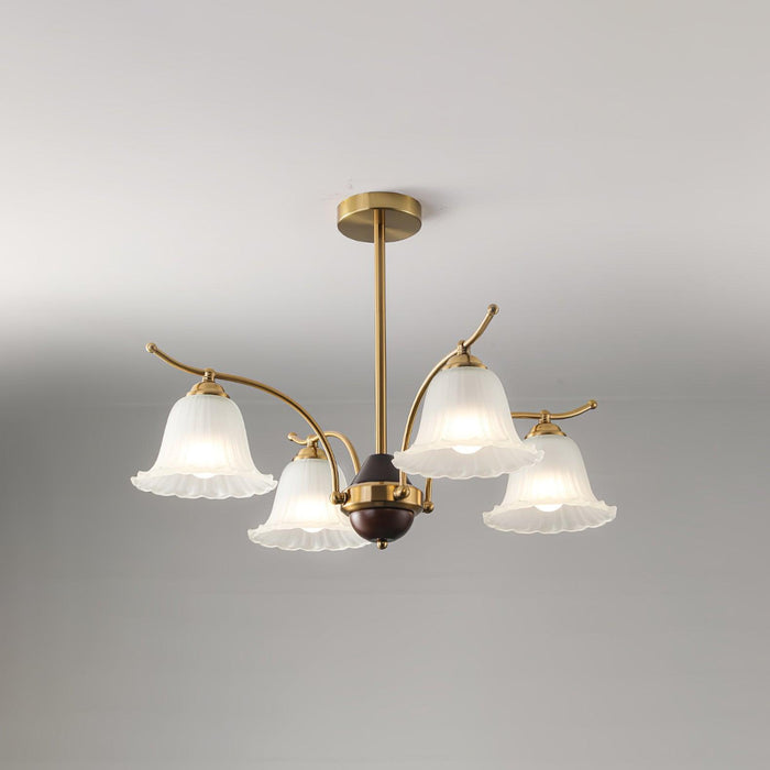 Flora Brass Chandelier-DWHOME