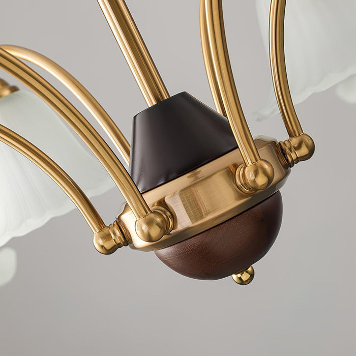 Flora Brass Chandelier-DWHOME