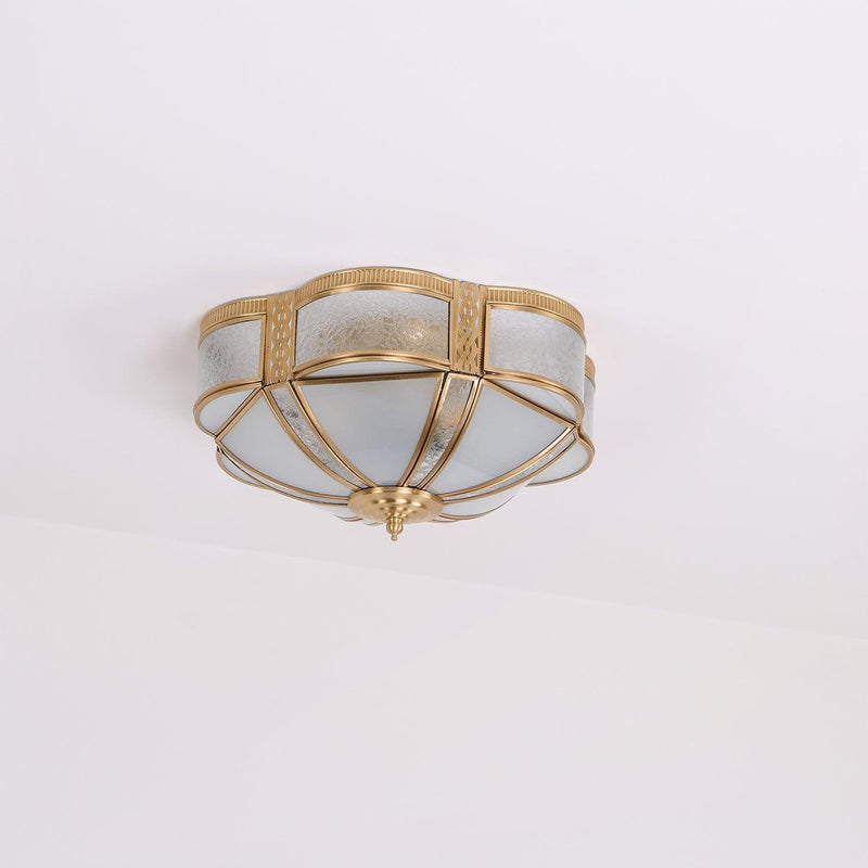 Floral Brass Ceiling Lamp-DWHOME