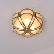 Floral Brass Ceiling Lamp-DWHOME