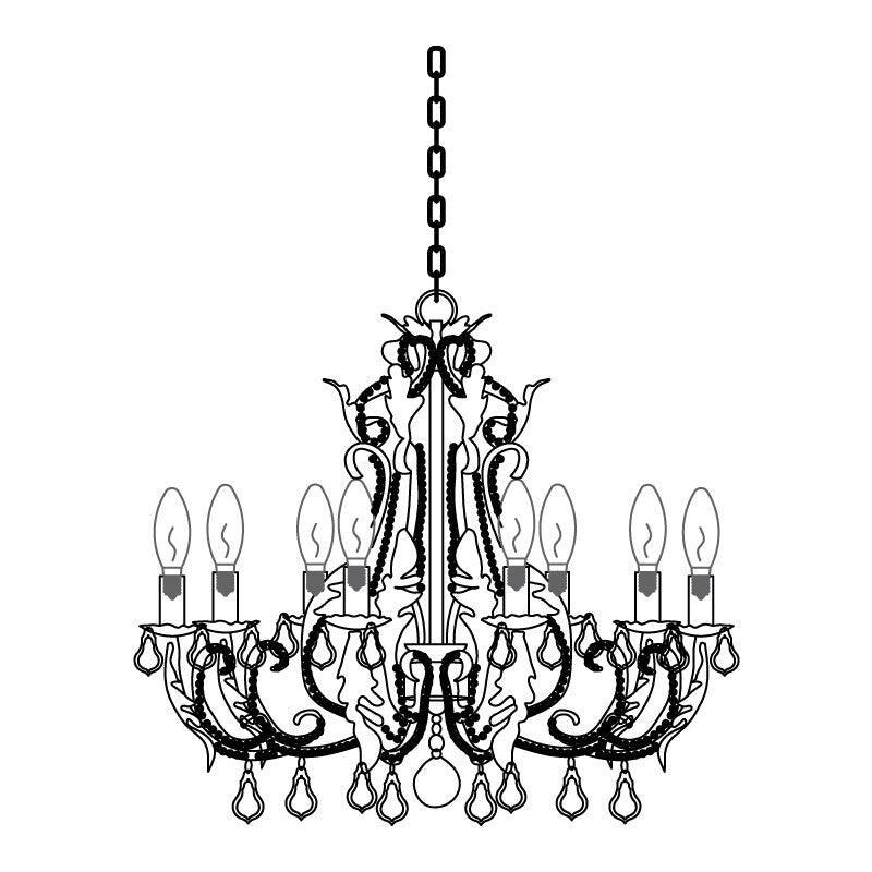 Candle Holder Chandelier-DWHOME