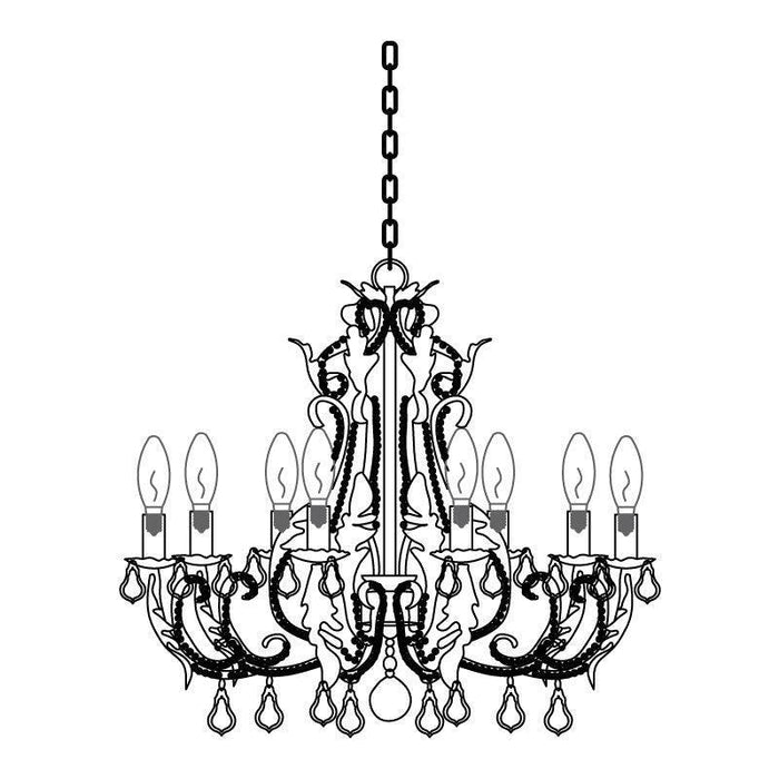 Candle Holder Chandelier - DWHOME