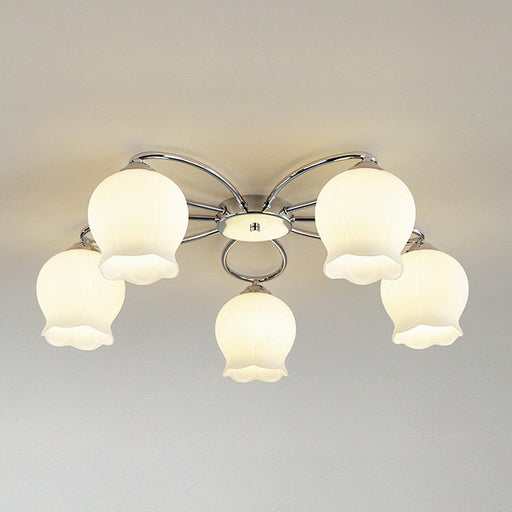 Floral Glass Ceiling Lamp-DWHOME