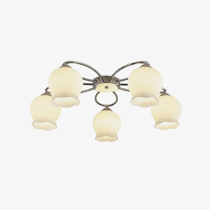 Floral Glass Ceiling Lamp-DWHOME
