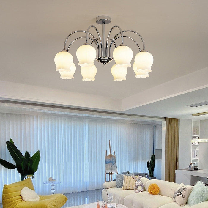 Floral Glass Chandelier-DWHOME