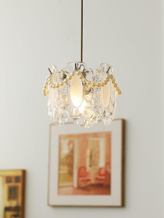 Floral Glass Pendant Lamp.