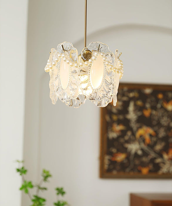 Floral Glass Pendant Lamp.