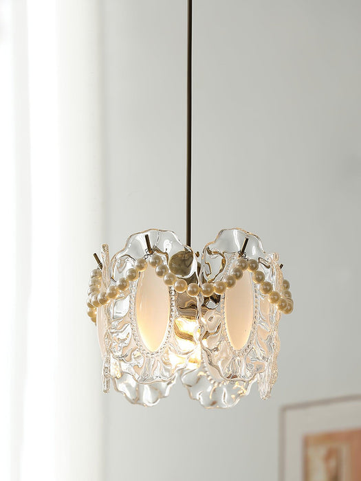 Floral Glass Pendant Lamp.