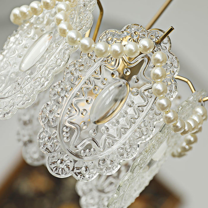 Floral Glass Pendant Lamp.