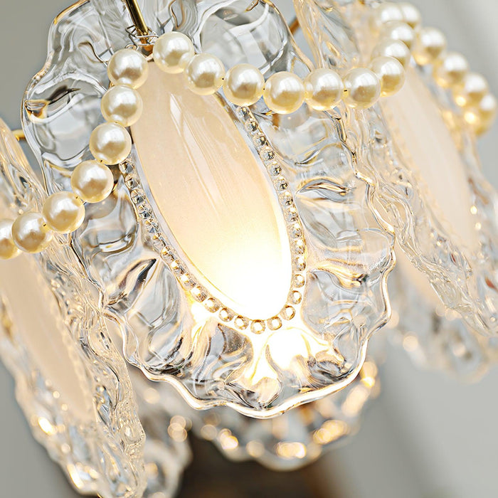 Floral Glass Pendant Lamp.