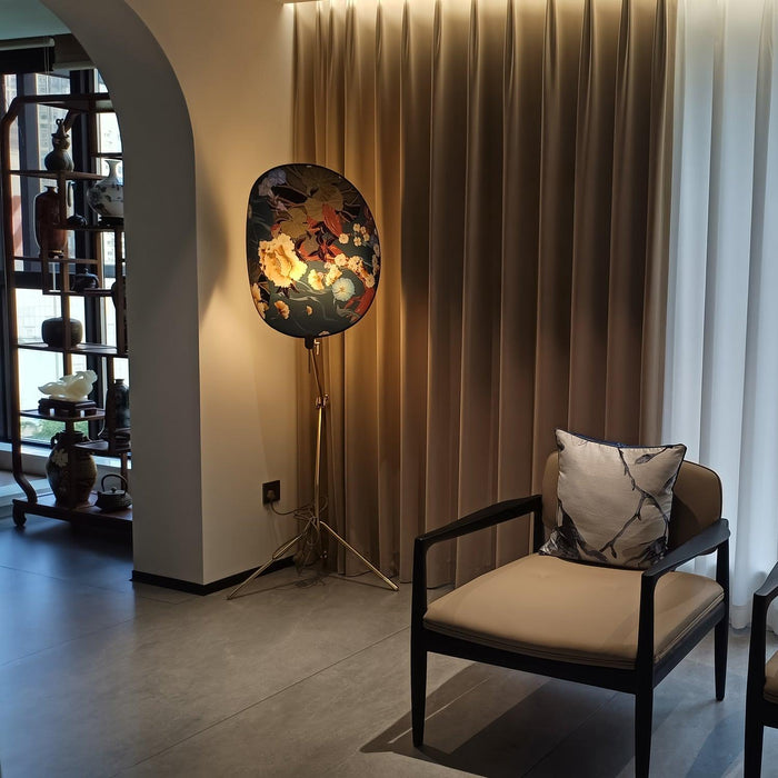 Floral Nocturne Floor Lamp-DWHOME