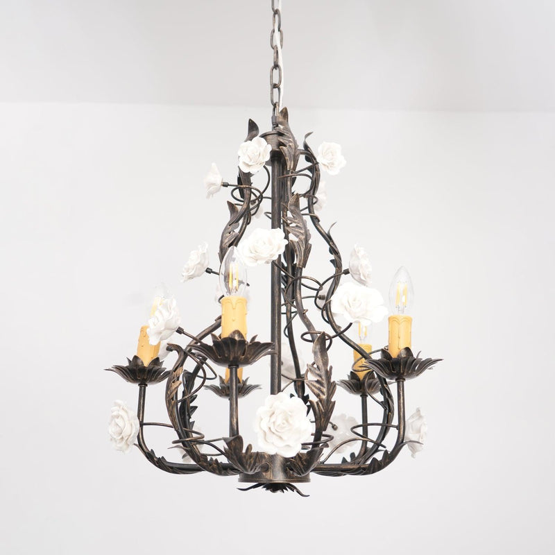 Florentine Rose Garden Chandelier-DWHOME