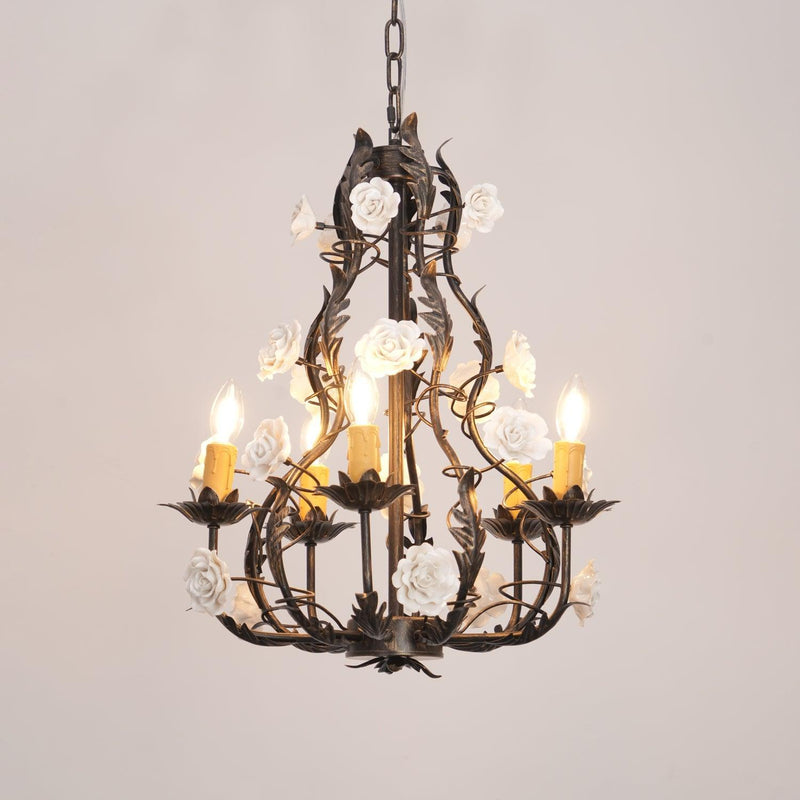 Florentine Rose Garden Chandelier-DWHOME