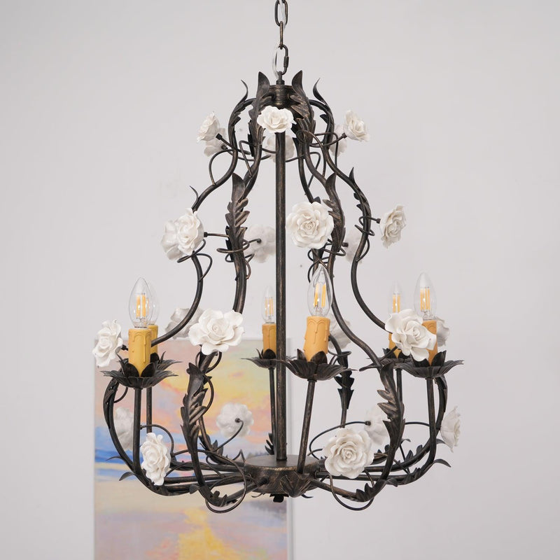 Florentine Rose Garden Chandelier-DWHOME