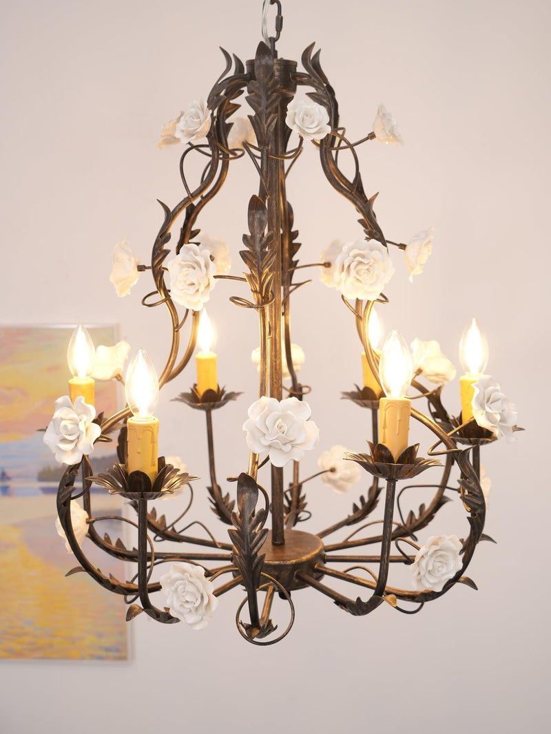 Florentine Rose Garden Chandelier-DWHOME