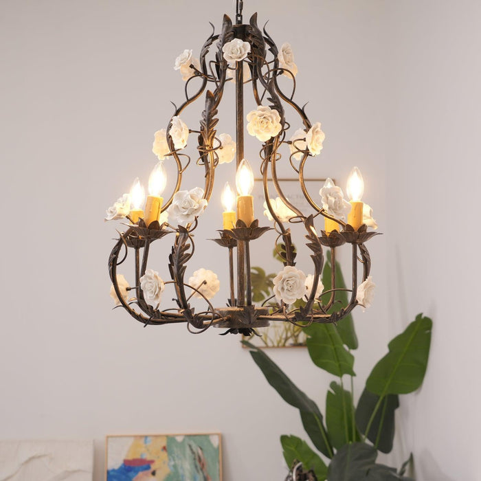 Florentine Rose Garden Chandelier - DWHOME