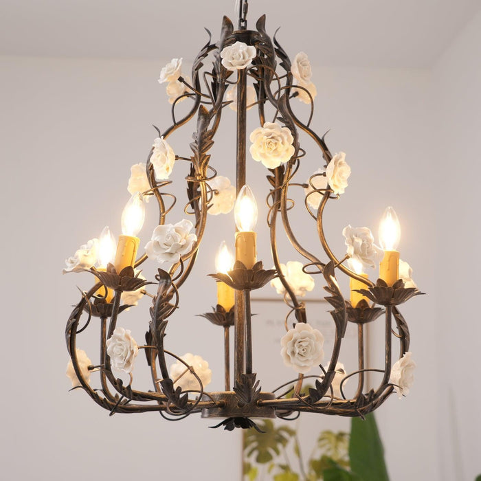 Florentine Rose Garden Chandelier - DWHOME