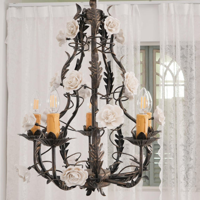 Florentine Rose Garden Chandelier - DWHOME