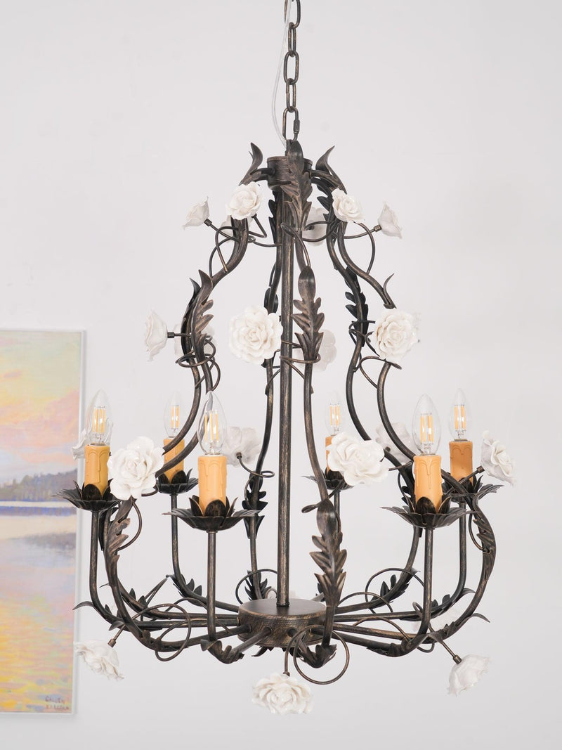 Florentine Rose Garden Chandelier-DWHOME