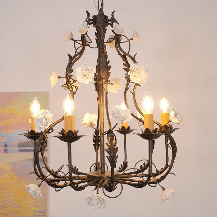 Florentine Rose Garden Chandelier - DWHOME