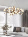 Flower Bloom Branch Brass Chandelier-DWHOME