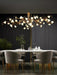 Flower Bloom Branch Brass Chandelier-DWHOME
