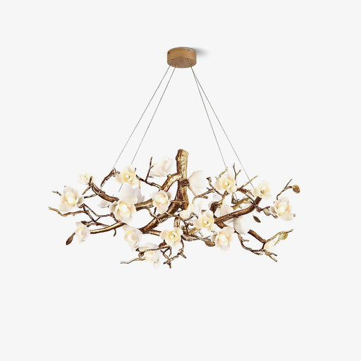 Flower Bloom Branch Brass Chandelier - DWHOME