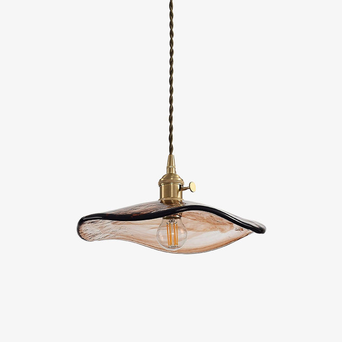 Flower Petal Glass Pendant Light-DWHOME
