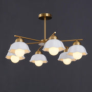 Chandelier abat-jour floral - DWHOME