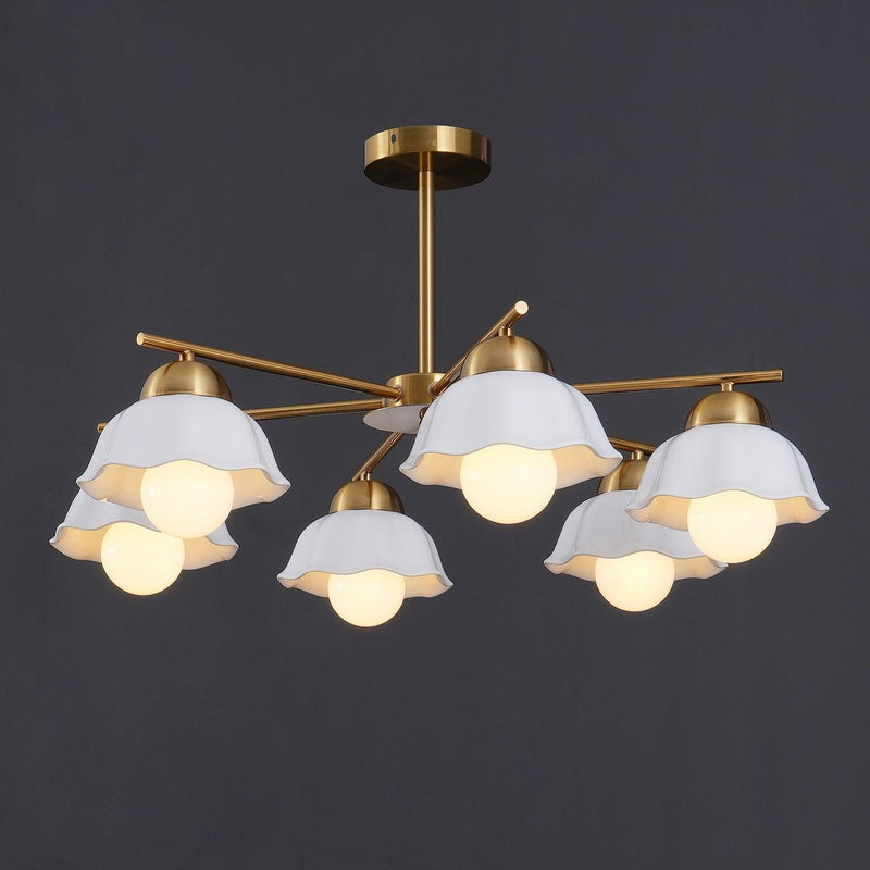 Chandelier abat-jour floral - DWHOME