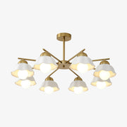 Chandelier abat-jour floral - DWHOME