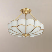 Flower Shape Glass Ceiling Light-DWHOME