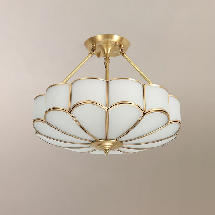 Flower Shape Glass Ceiling Light.