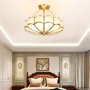 Flower Shape Glass Ceiling Light-DWHOME