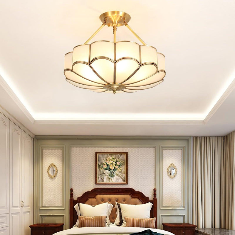 Flower Shape Glass Ceiling Light-DWHOME