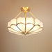 Flower Shape Glass Ceiling Light.