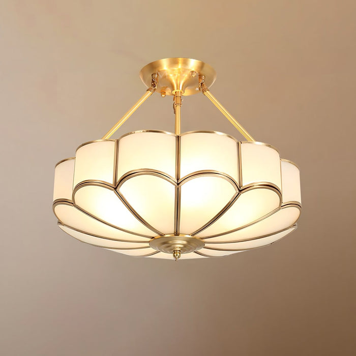 Flower Shape Glass Ceiling Light.