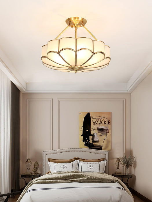 Flower Shape Glass Ceiling Light-DWHOME