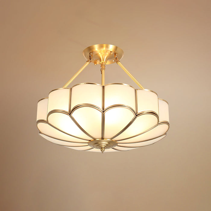 Flower Shape Glass Ceiling Light.