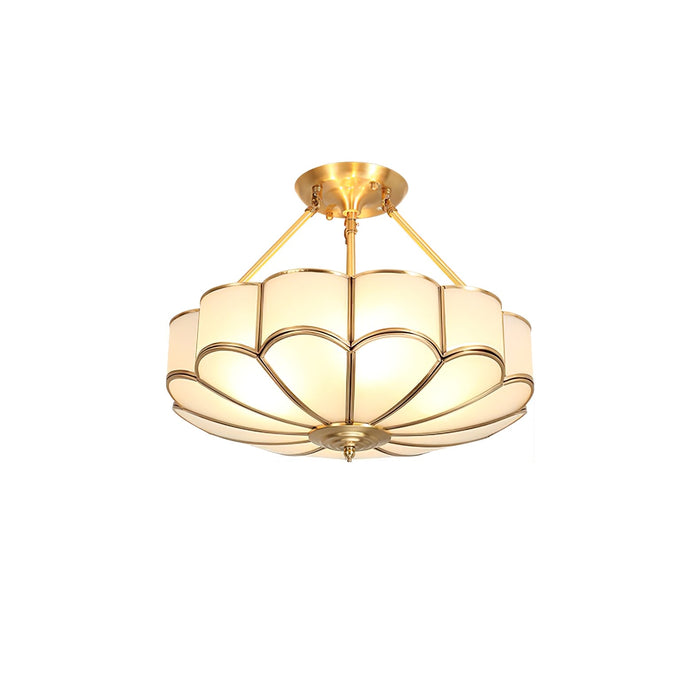 Flower Shape Glass Ceiling Light.