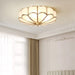 Flower Shape Glass Recessed Ceiling Light.