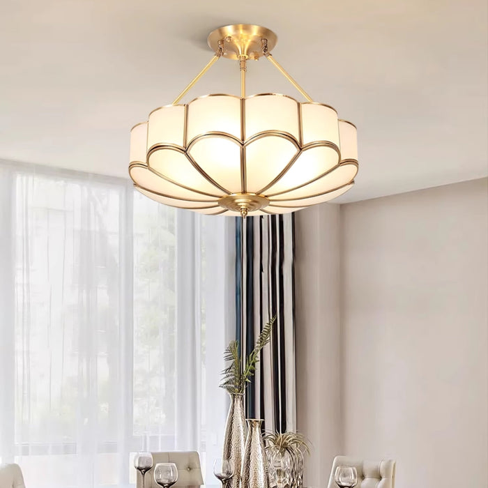 Flower Shape Glass Ceiling Light - Vakkerlight