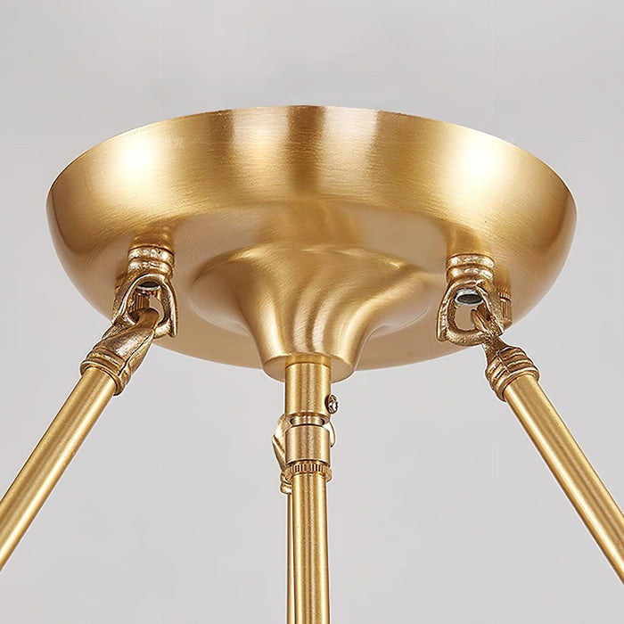 Flower Shape Glass Ceiling Light-DWHOME