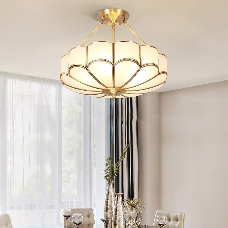Flower Shape Glass Ceiling Light-DWHOME