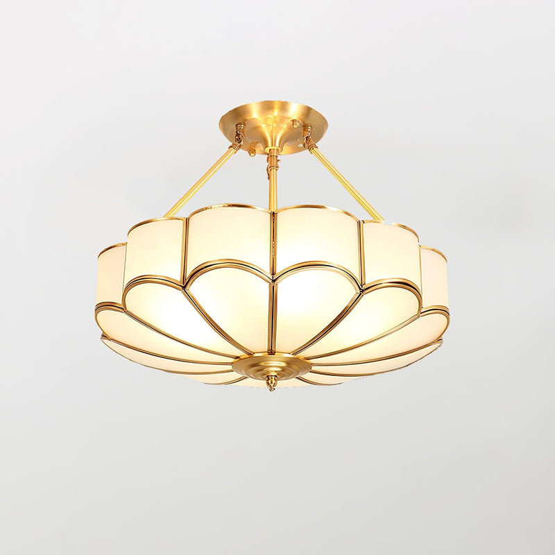 Flower Shape Glass Ceiling Light-DWHOME