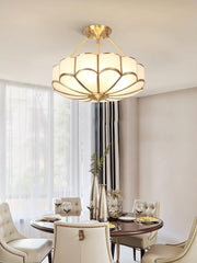 Flower Shape Glass Ceiling Light-DWHOME