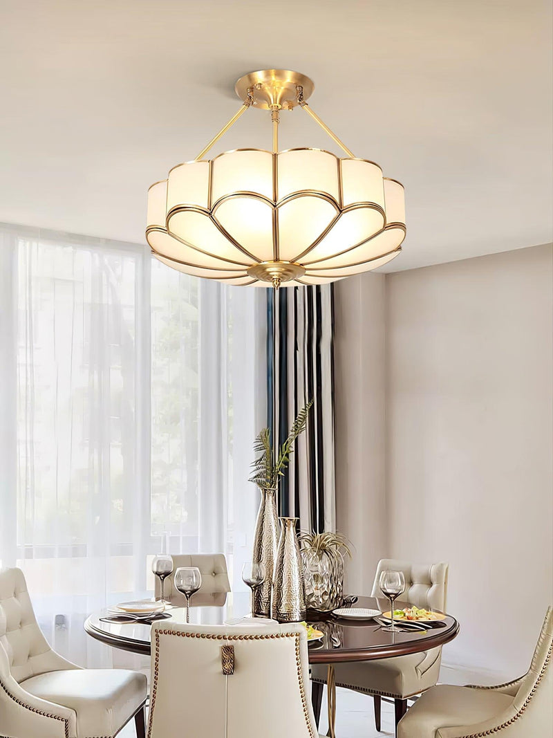 Flower Shape Glass Ceiling Light-DWHOME