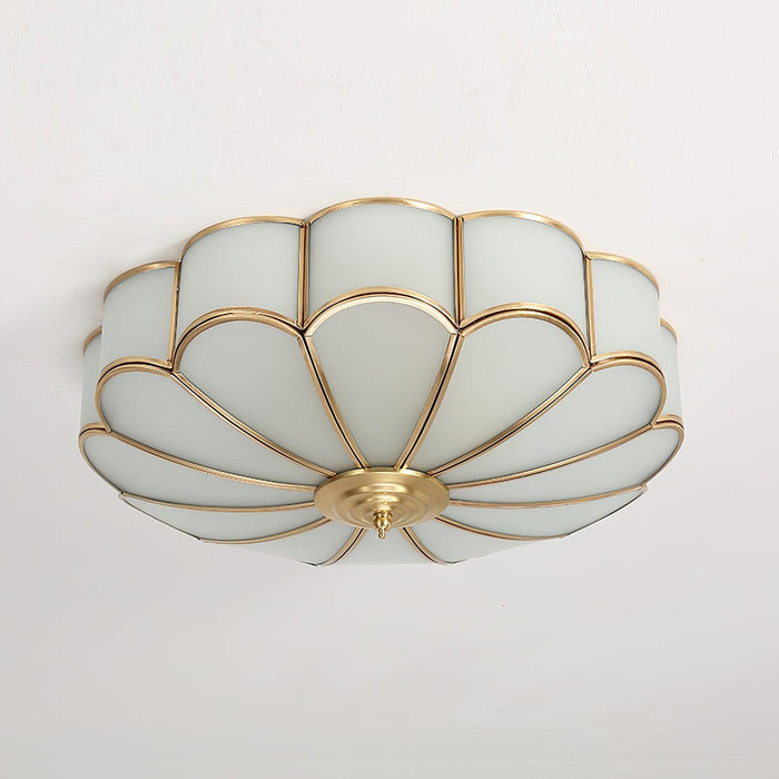 Flower Shape Glass Recessed Ceiling Light.