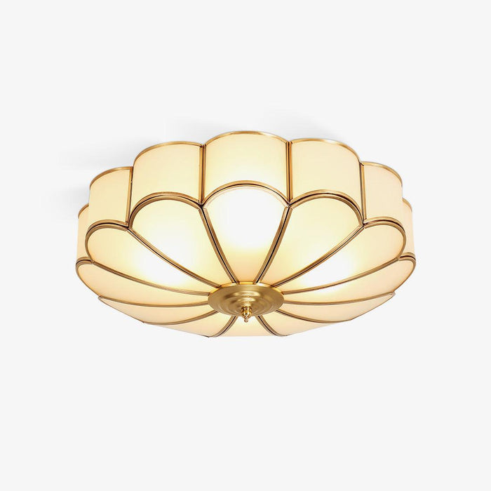 Flower Shape Glass Recessed Ceiling Light.