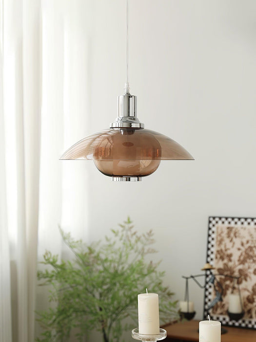 Flying Saucer Chrome Pendant Light.